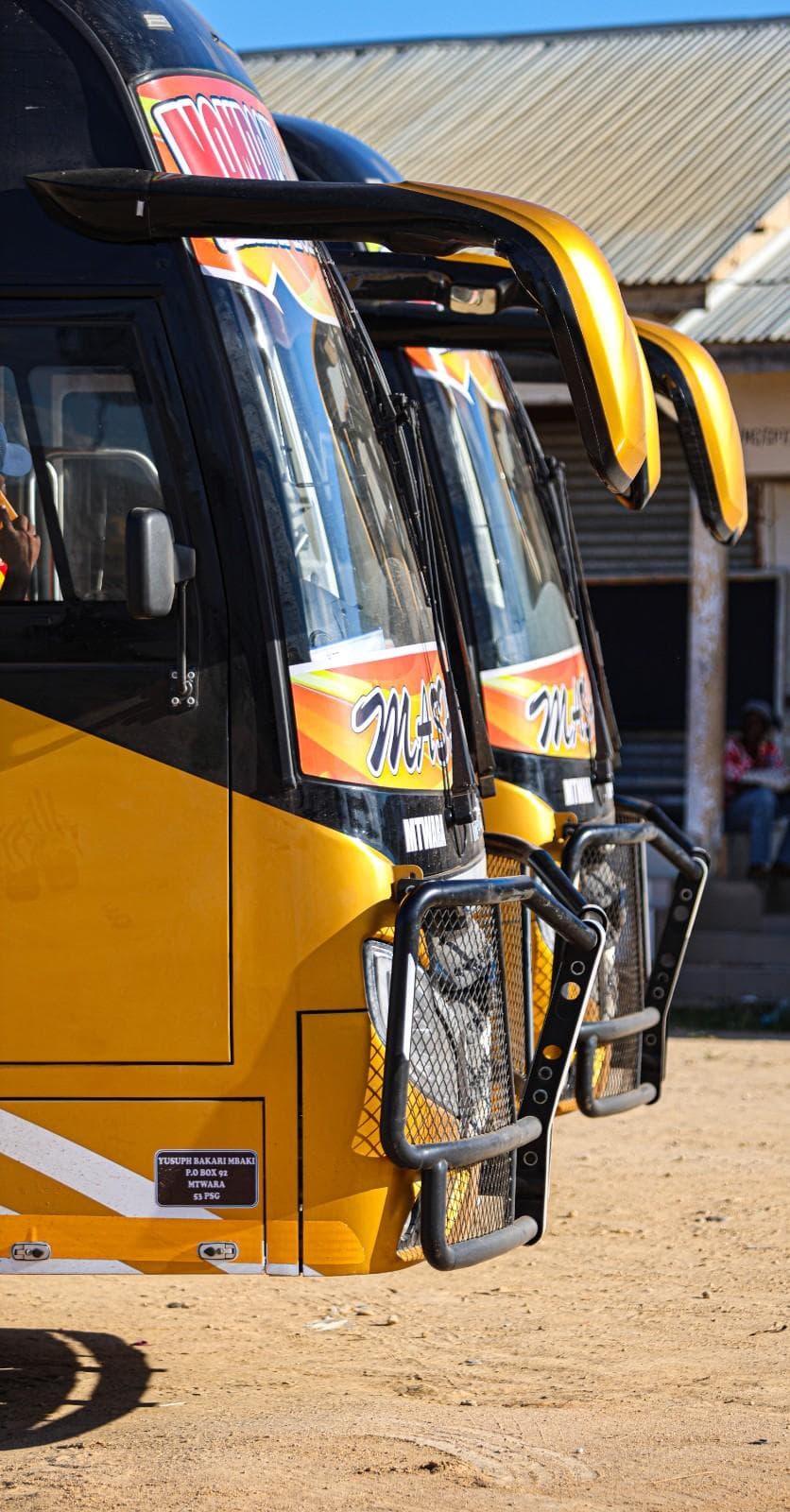 Mstari wa mabasi kwenye kituo cha Mtwara
